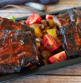 costite la cuptor in sos de bbq